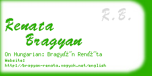 renata bragyan business card